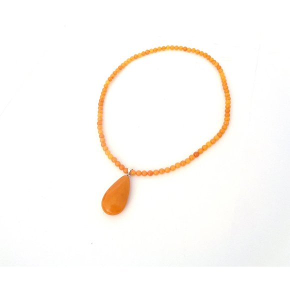 Butterscotch Amber Pendant, 100% Natural High Quality Baltic Amber Necklace 25g - Picture 4 of 7